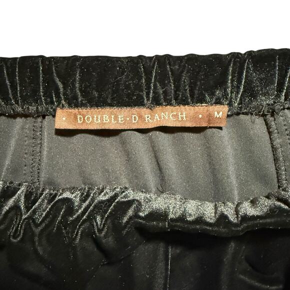 Double D Ranch Velvet Maxi Skirt with Slit Elastic Waist Black USA - Size Medium - Picture 3 of 9